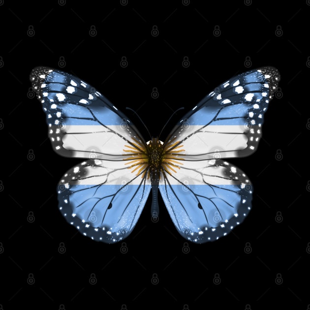 Argentinian Flag  Butterfly - Gift for Argentinian From Argentina by Country Flags