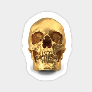 Golden Skull Magnet