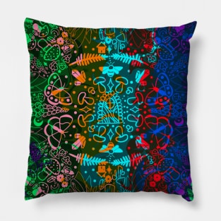 Inverted tripping in the secret garden Pillow