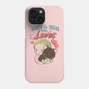 Just a Girl Who Love Black Cat Phone Case