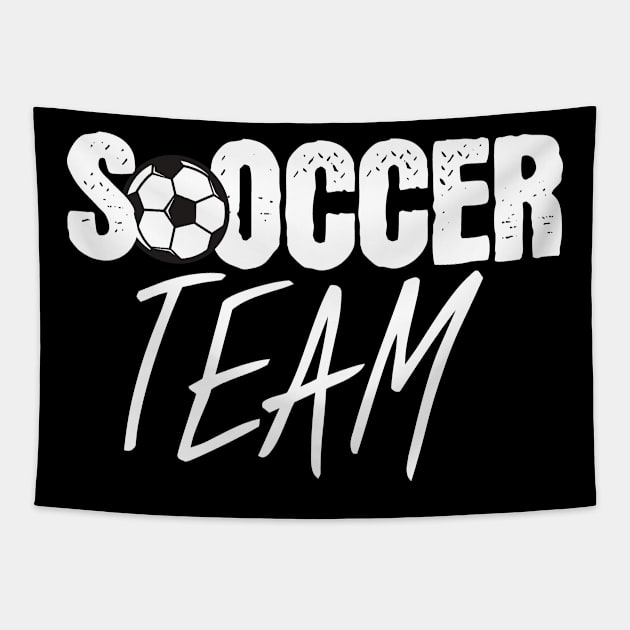 Soccer team Tapestry by maxcode