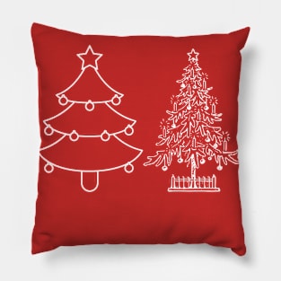 Christmas Tree Shirt | Christmas Shirt - Cute Christmas Shirt - Holiday Shirt - Women's Christmas Shirt - Christmas Shirts for Women Pillow