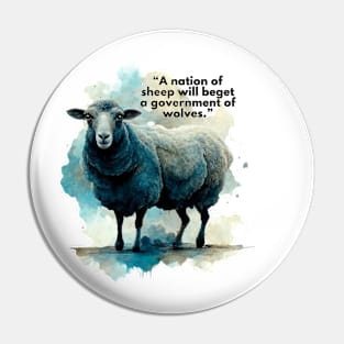 A nation of SHEEP. Pin