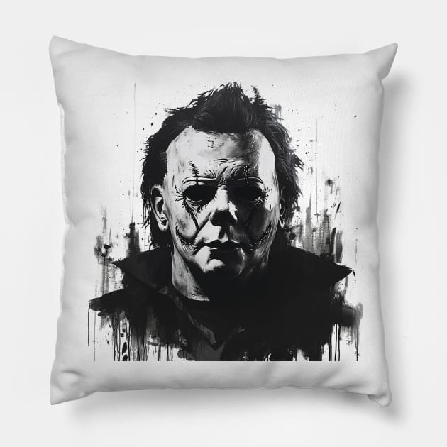 michael myers Pillow by boxermaniac