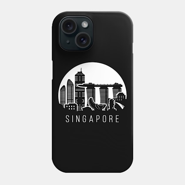 Singapore, skyline Phone Case by ThyShirtProject - Affiliate