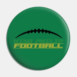 King Philip Football laces Pin