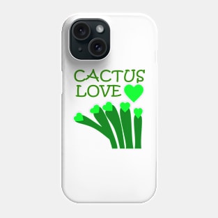 Cactus Green Hearts Love Phone Case