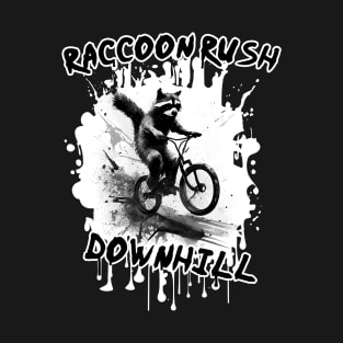 Raccoon Rush Downhill T-Shirt