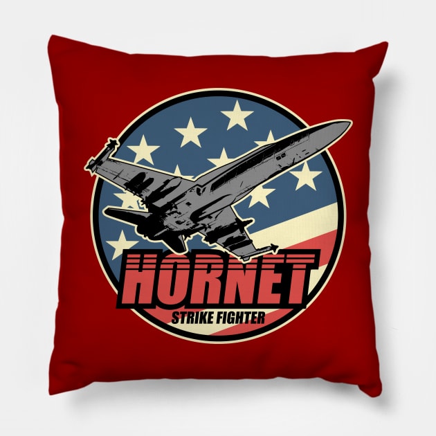 F/A-18 Hornet Patch Pillow by TCP