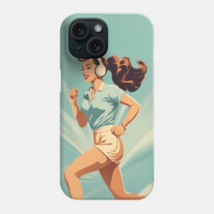 Retro Fit Run Jogging Jive Pin Up Pace Phone Case