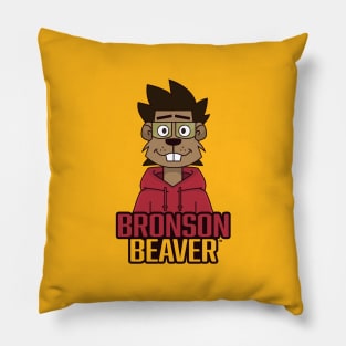 Bronson Beaver Bust Pillow