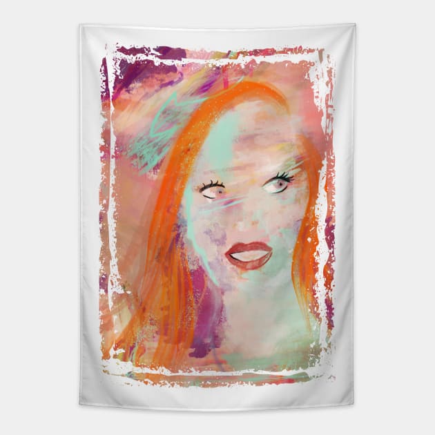 red head Tapestry by somatosis