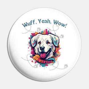 Woofy Adventure - Funny Dog Design Pin