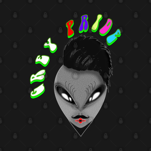 Grey Pride Gay Grey Alien by geodesyn