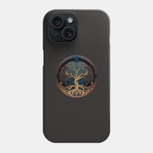 The Celtic Tree of Life (black) Phone Case