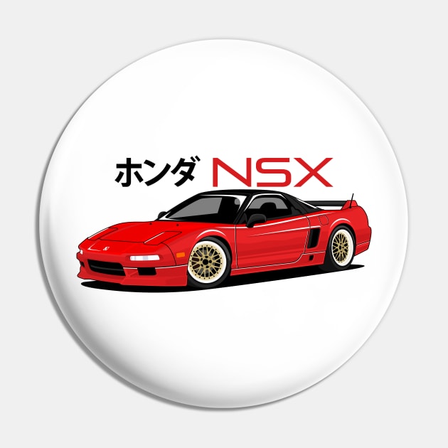 NSX Acura JDM red candy Pin by masjestudio