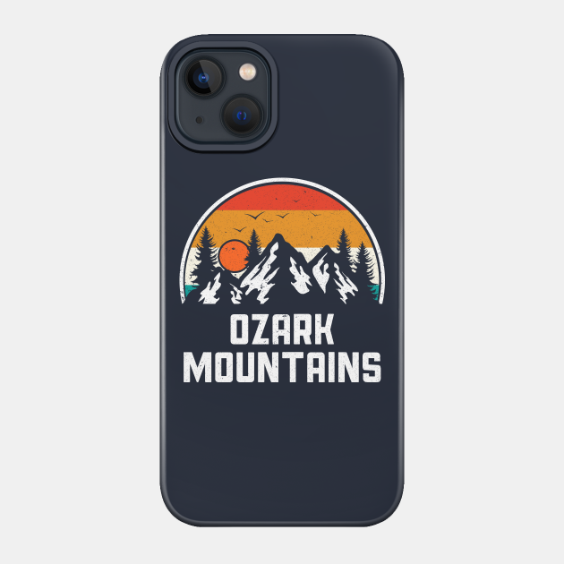 Vintage Ozark Mountains Arkansas AR Hiking Mountains Nature - Ozark Mountains - Phone Case