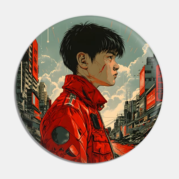 Akira Unleashed: Cyberpunk Masterpiece, Psychic Power Saga, and Fan Art Fusion Pin by insaneLEDP