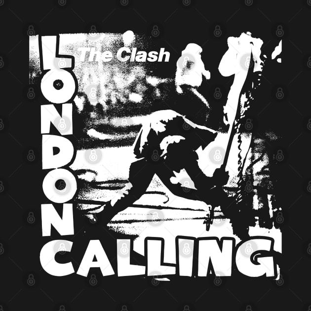 THE CLASH - LONDON CALLING - GUITAR SLAM (WHITE) by bartknnth