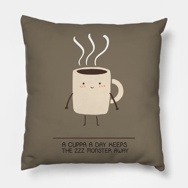 Coffee Addict Pillow by hkxdesign