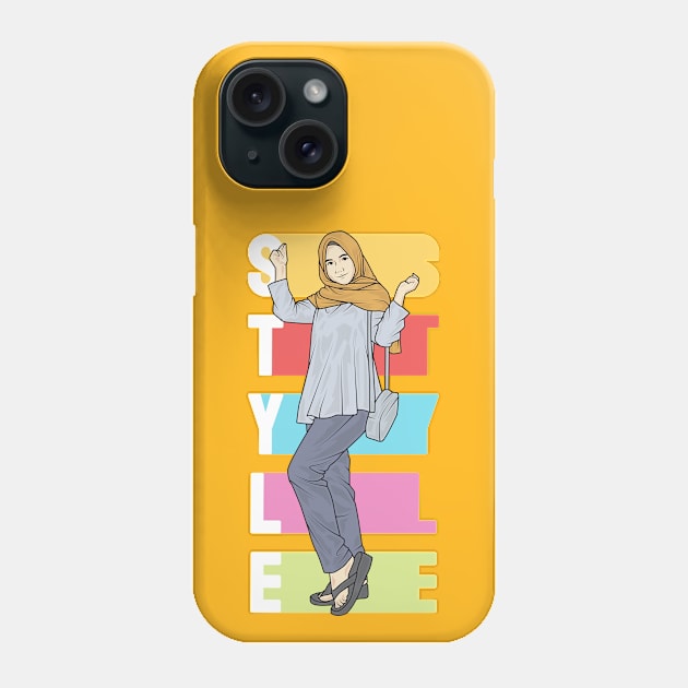 Yellow Hijab Phone Case by crissbahari