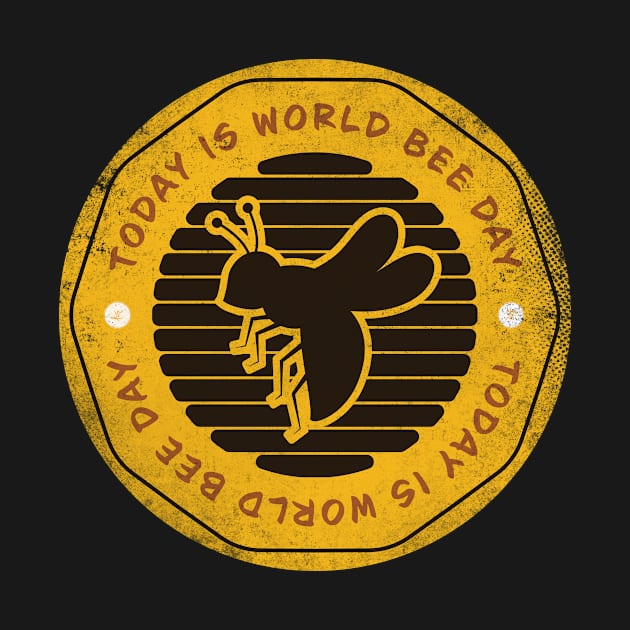 Today is World Bee Day Badge by lvrdesign