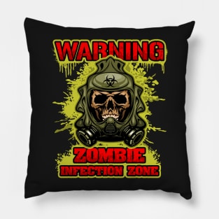 Zombie Infection Zone Pillow