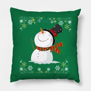 Snowman in the hat Pillow