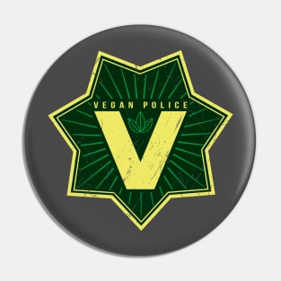 Vegan police Pin