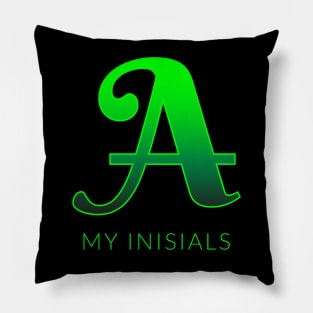 Letter A Alphabet Elegance Pillow