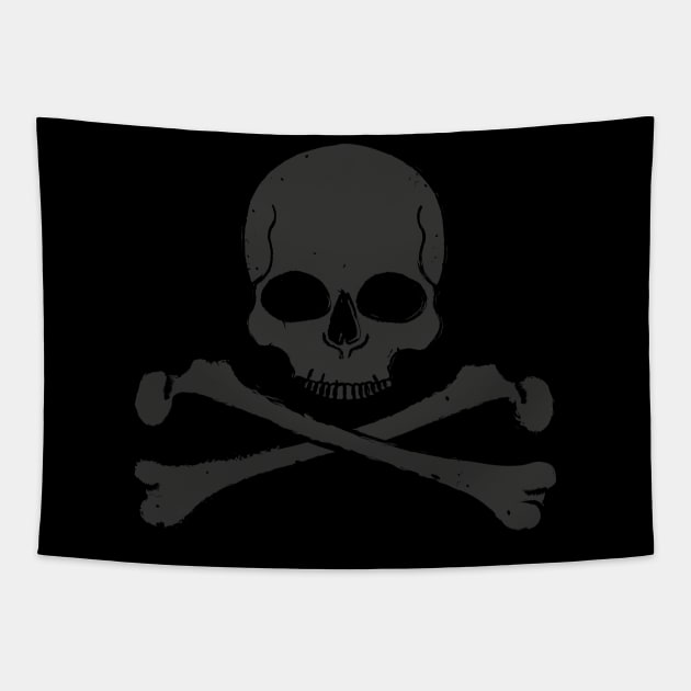 Jolly Roger - Skull and Crossbones Tapestry by 461VeteranClothingCo