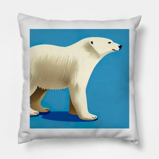 Polar bear walking Pillow