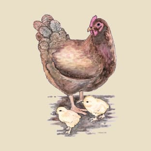 Mother Hen and Chicks T-Shirt