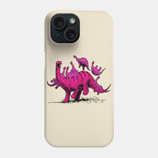 Playful Dinosaur Phone Case by JimBryson