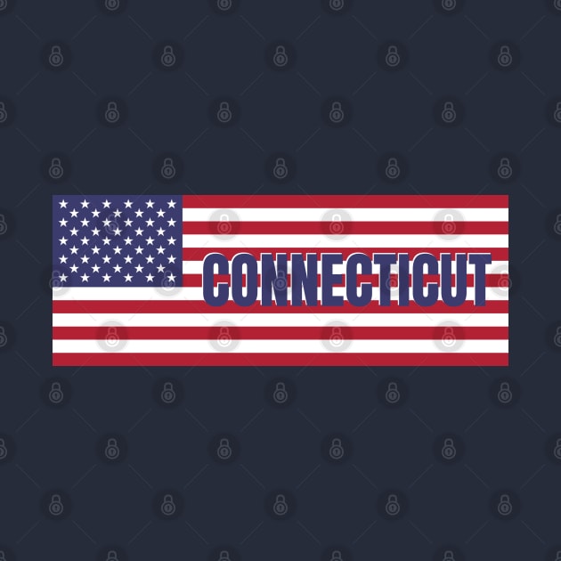 Connecticut State in American Flag by aybe7elf