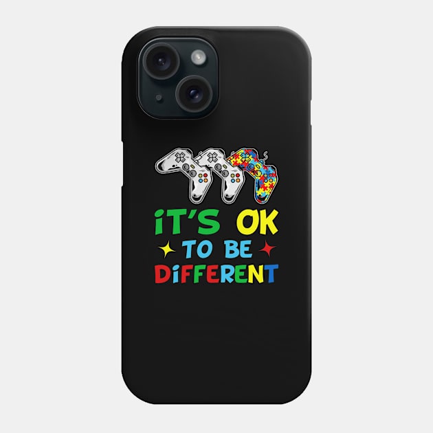 It's Ok To Be Different Control Puzzle Phone Case by kimmygoderteart