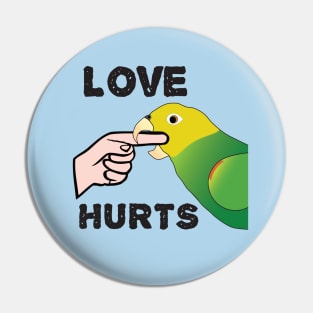 Love Hurts - Double Yellow Headed Amazon Parrot Pin