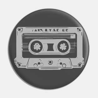 Retro Cassette Tape Pin