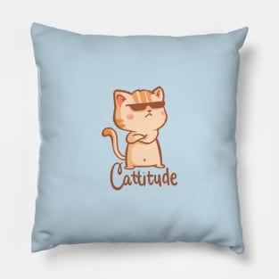 Cattitude Pillow