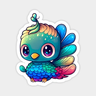 Beautiful peacock artwork Rainbow Magnet