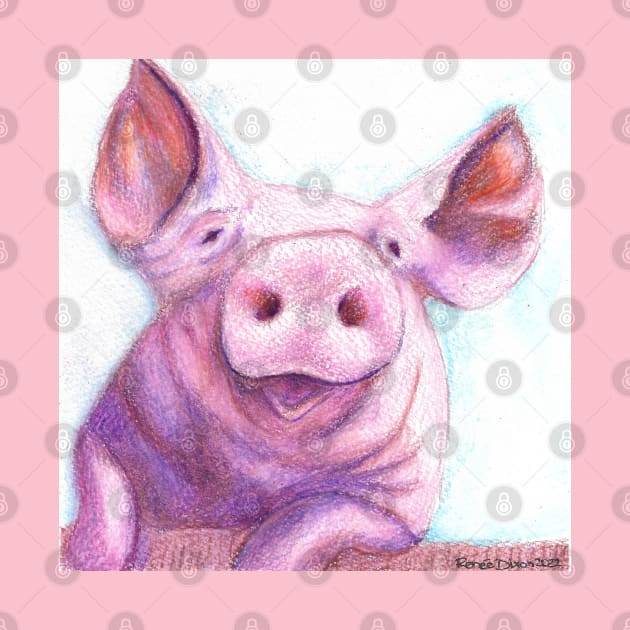 Farmland Pig by ReneeDixonArt