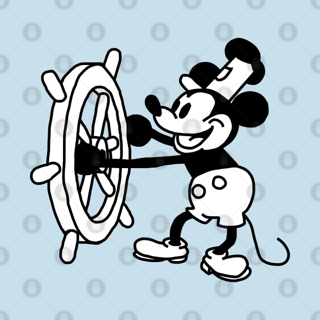 Steamboat Willie 1928 by ellenhenryart