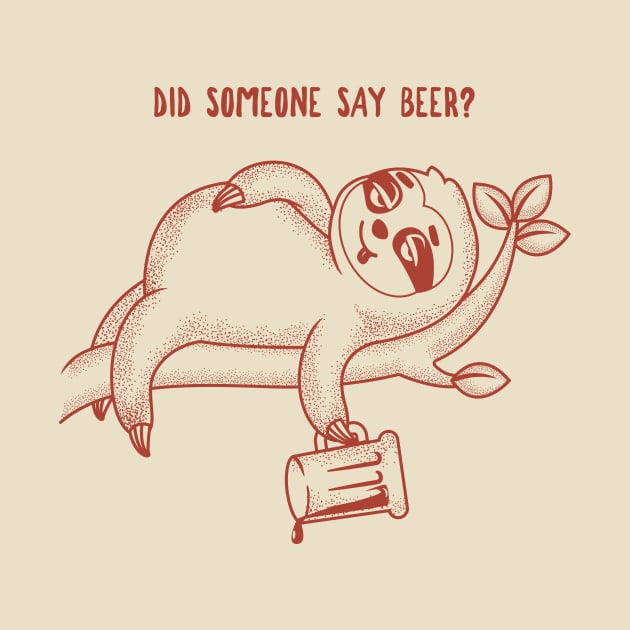 Drunk Sloth by GedWorks