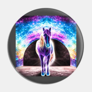 Neon horse Pin