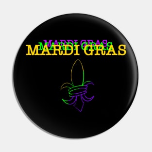 Mardi Gras Fleur de Lis Pin