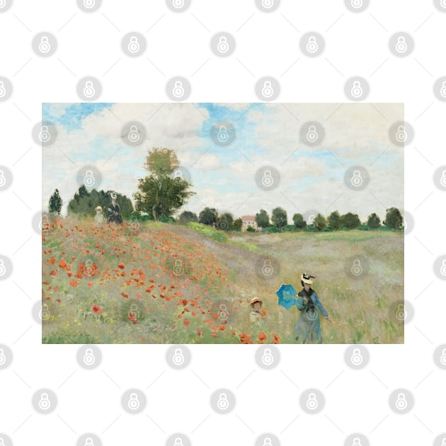 The Poppy Field near Argenteuil by fleurdesignart