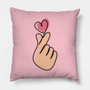 Kpop Finger Heart Pillow