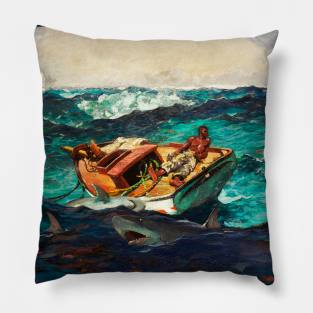 The Gulf Stream (1899) by Winslow Homer Pillow