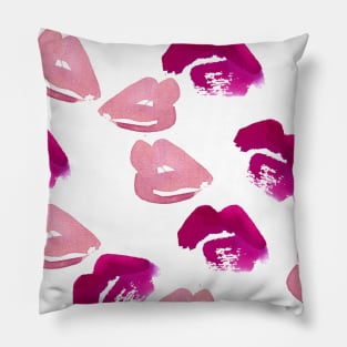 Pink lips Pillow