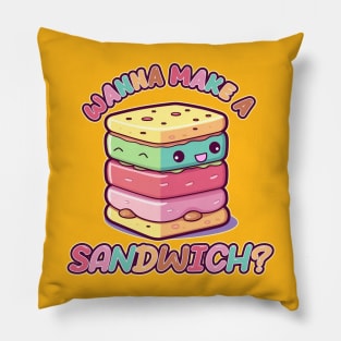 Wanna Make a Sandwich? Kawaii Ice Cream Sandwich Pillow